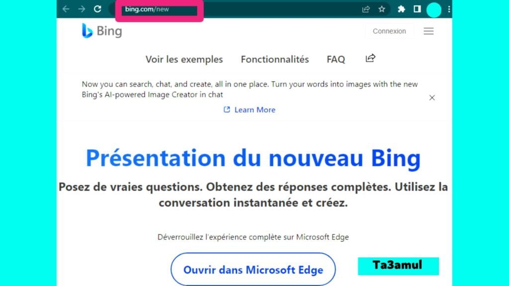 استخدام Bing